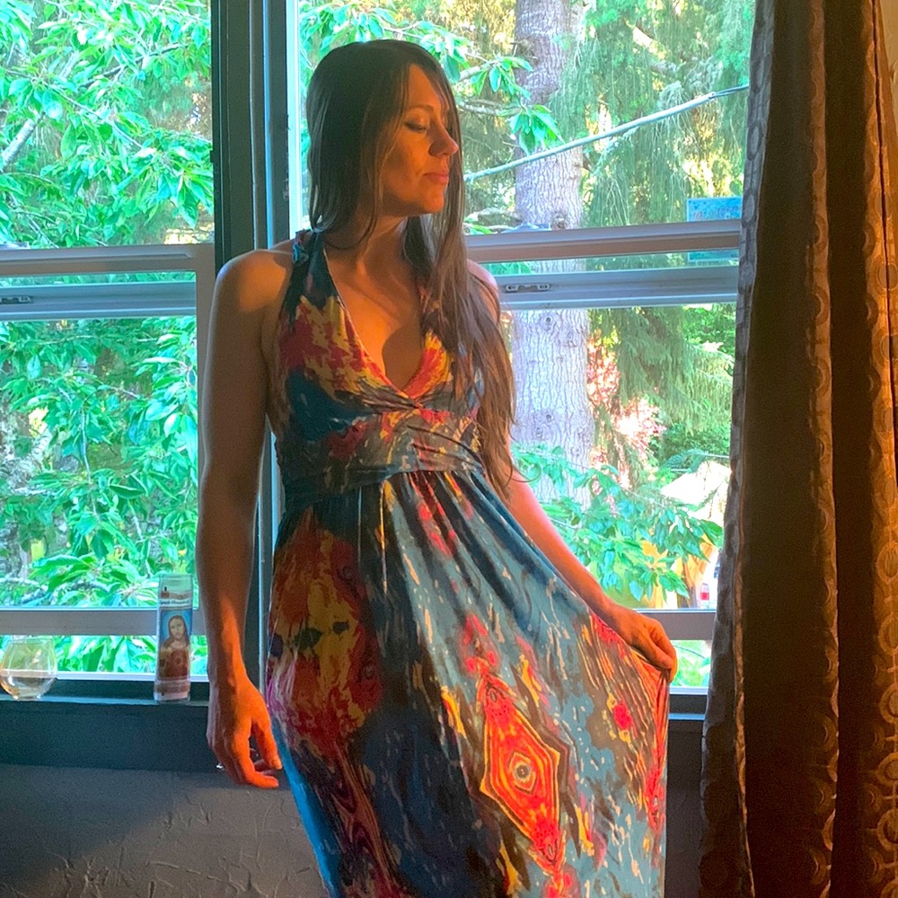 Multicolored summer dress